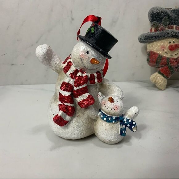 Lot of 4 Snowman Christmas Tree Ornaments - Picture 6 of 8